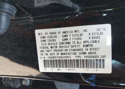 2016 Acura Tlx V6 Tech z USA, uszkodzony, nr VIN 19UUB2F52GA009900